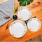 8 Ct. Eucalyptus Paper Dessert Plates 7-Inch Elegant Greenery Wedding or Shower Tableware